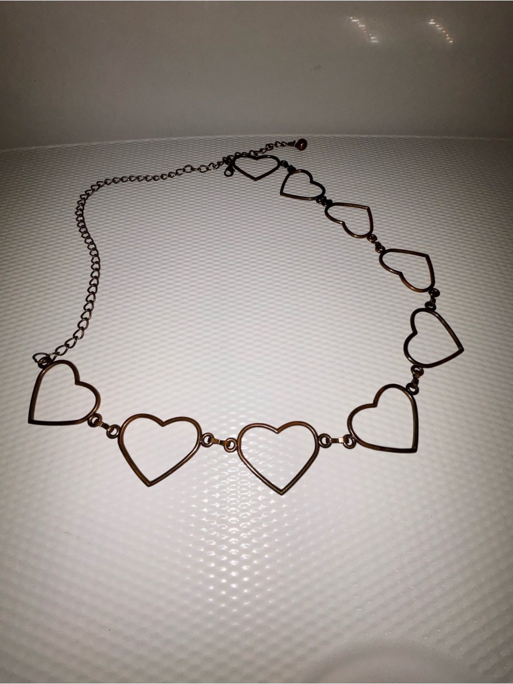 Heart Link Necklace - Gold Tone Women’s Jewelry